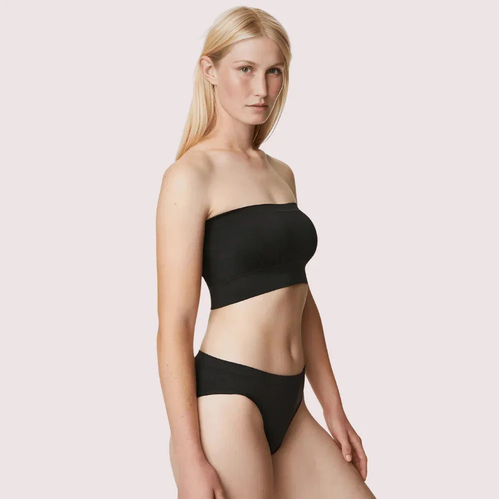 Non-Wired Seamless Tube Bra Panty Set for Daily Wear Veloura Intimate