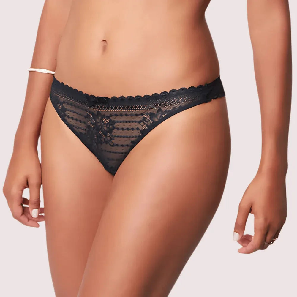 Pack Of 3 Ladies Sexy Sheer Tanga Thongs Veloura Intimate