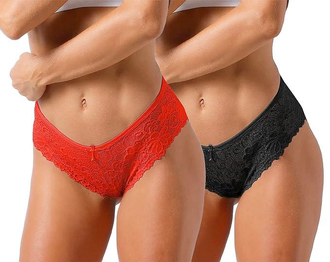 Pack of 3 Stylish Women's Lace Panties Veloura Intimate
