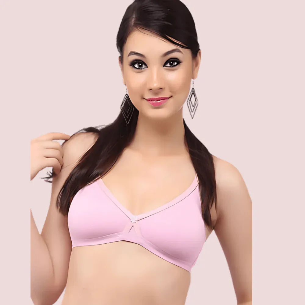 "Pink" Full Coverage Lightly Lined Every Day Bra Veloura Intimate