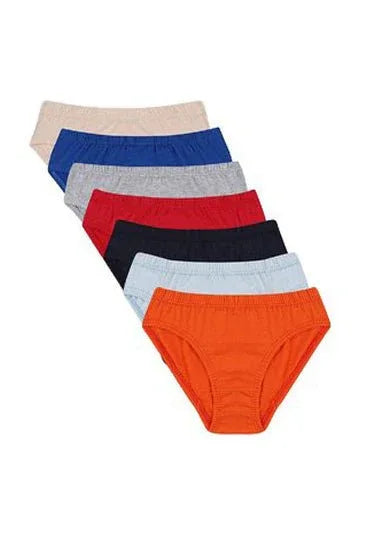 Plain Comfy Pack Of Seven Bikini Briefs Veloura Intimate