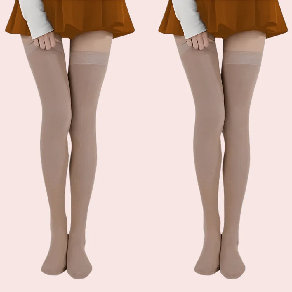 Premium Sheer Nude Stockings – Pack of 2 (Ultra Soft & Stretchable) Veloura Intimate