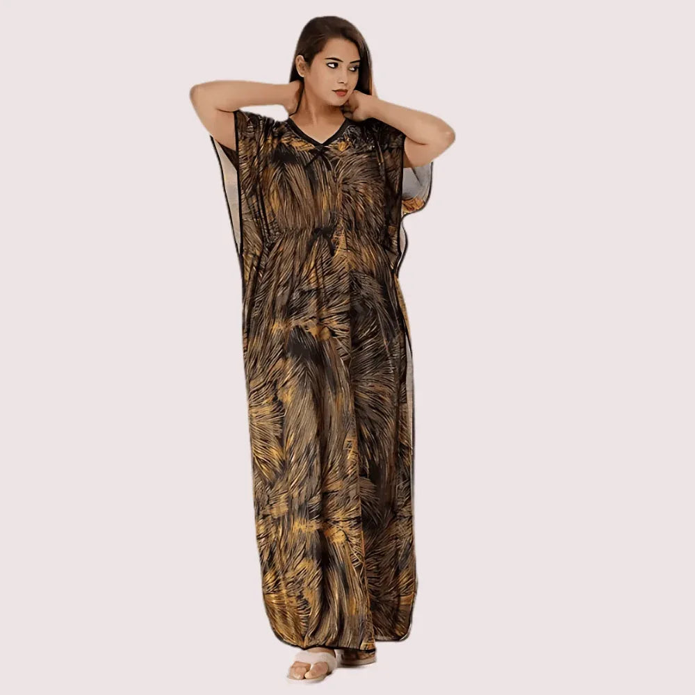 Printed Satin Nightie for Girls/Women Veloura Intimate