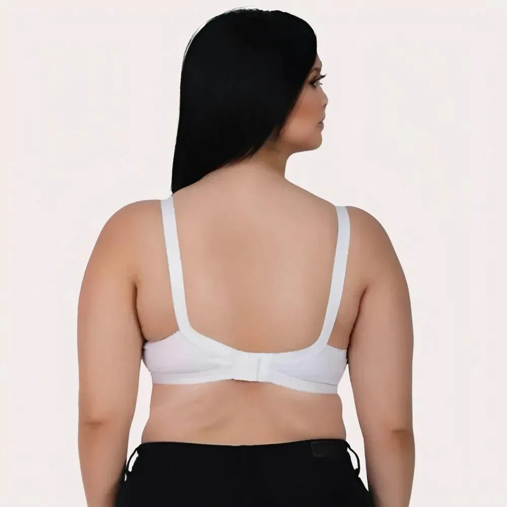 PureBreeze 4-Pack – White Cotton Bras for Summers Veloura Intimate