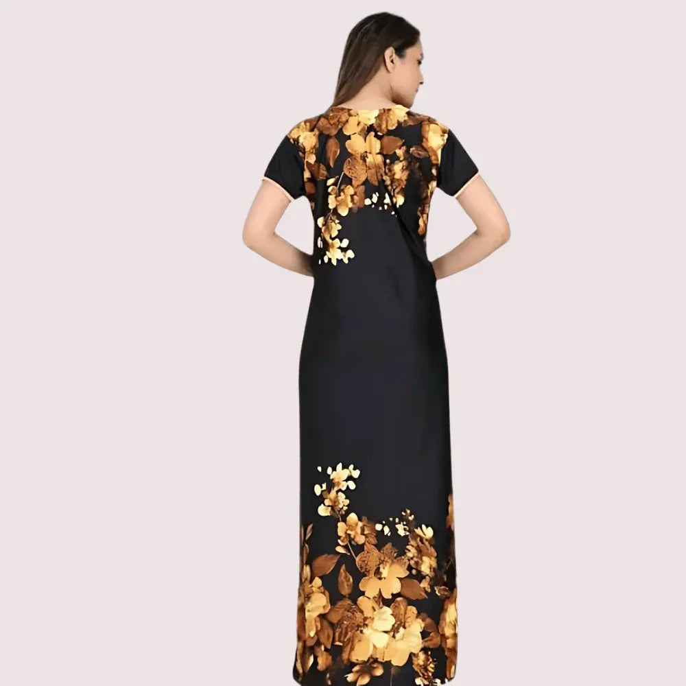 Satin Maxi Nightgown for Women Veloura Intimate