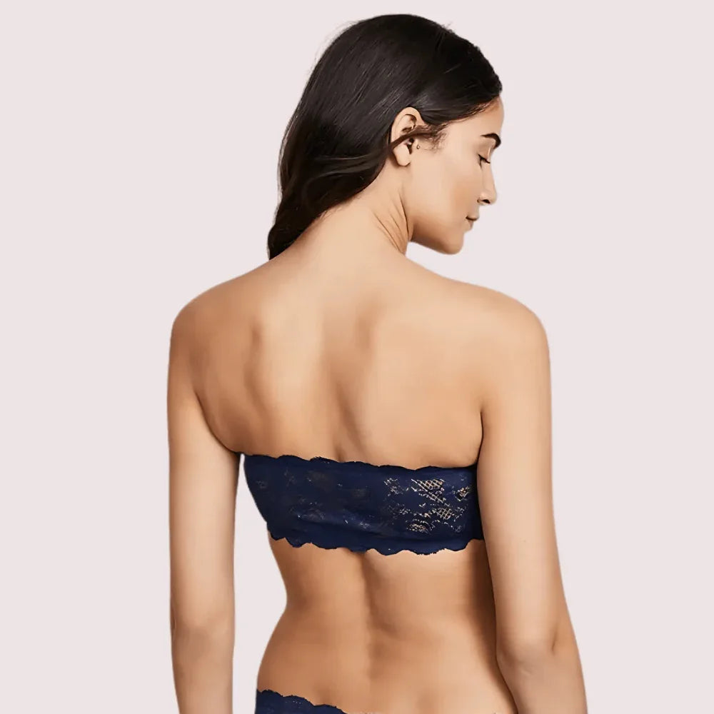 Sexy Tube Bandeau Bra Top in Striking Cobalt Veloura Intimate