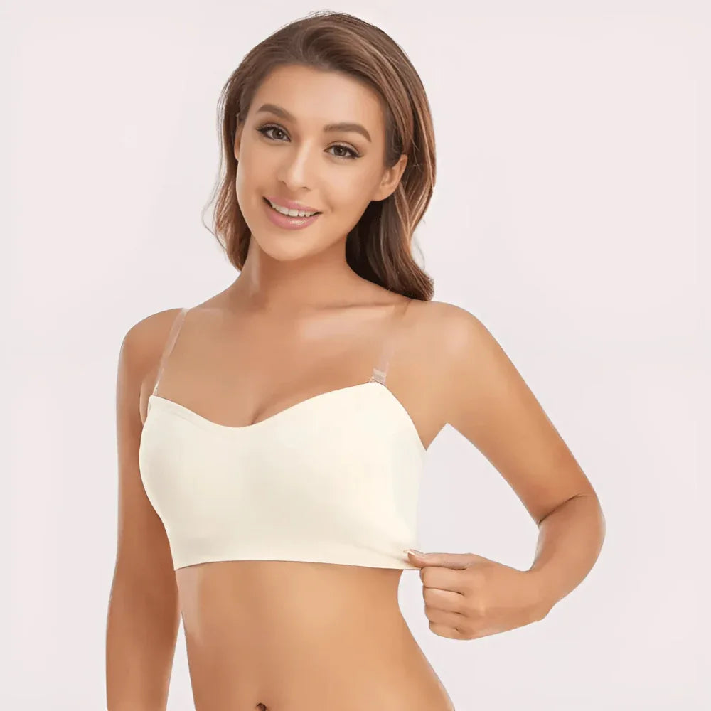 Sexy White Tube Bandeau Bra Top Veloura Intimate