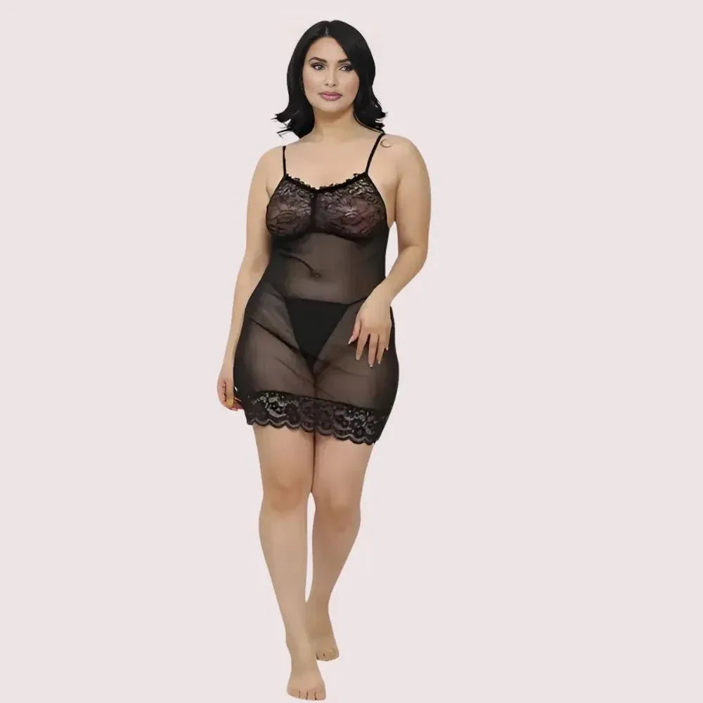Sheer Babydoll Slip Dress for Women Veloura Intimate