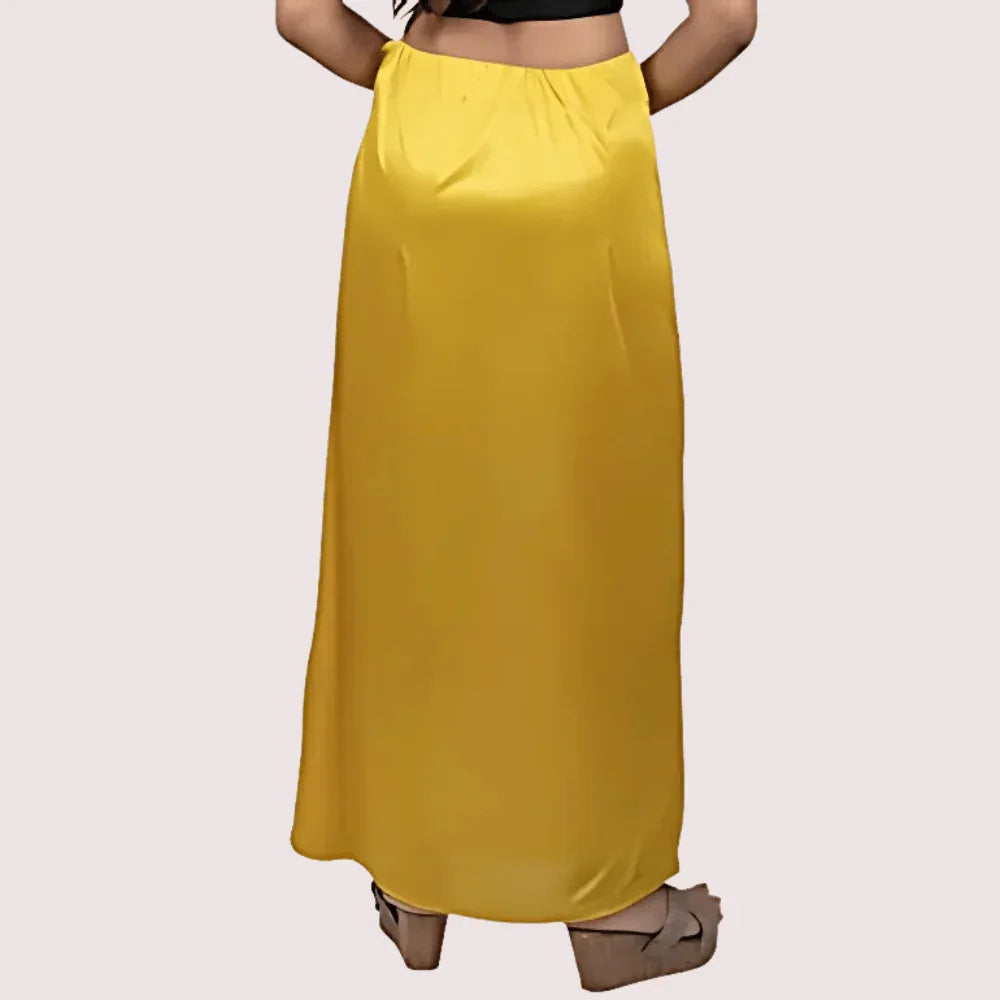 Silk Saree's Slip Underskirt Indian Coating for Sari Veloura Intimate