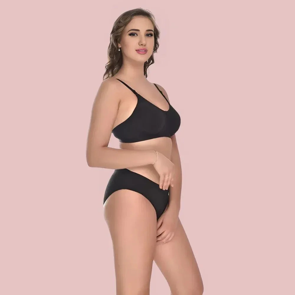 Soft Ease Cotton Comfort – Bra & Panty Set (2-Pack) Veloura Intimate