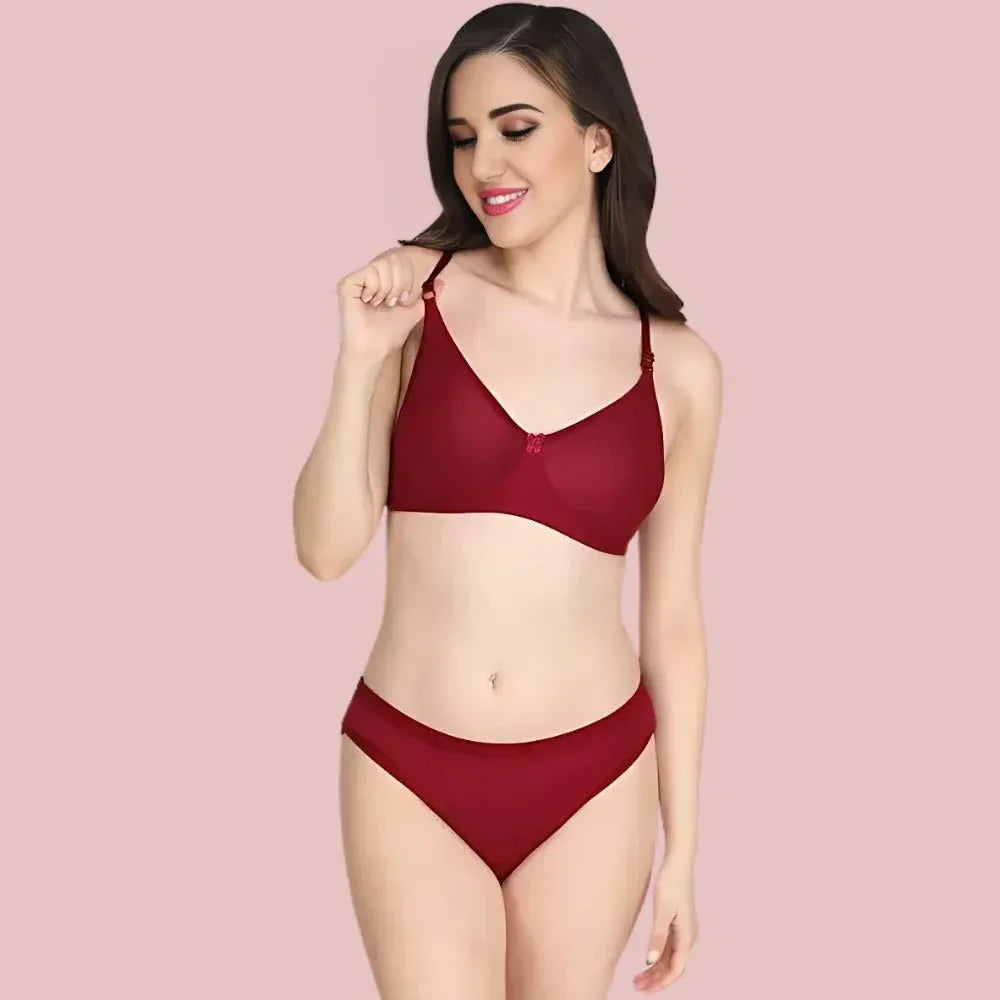 Soft Ease Cotton Comfort – Bra & Panty Set (2-Pack) Veloura Intimate