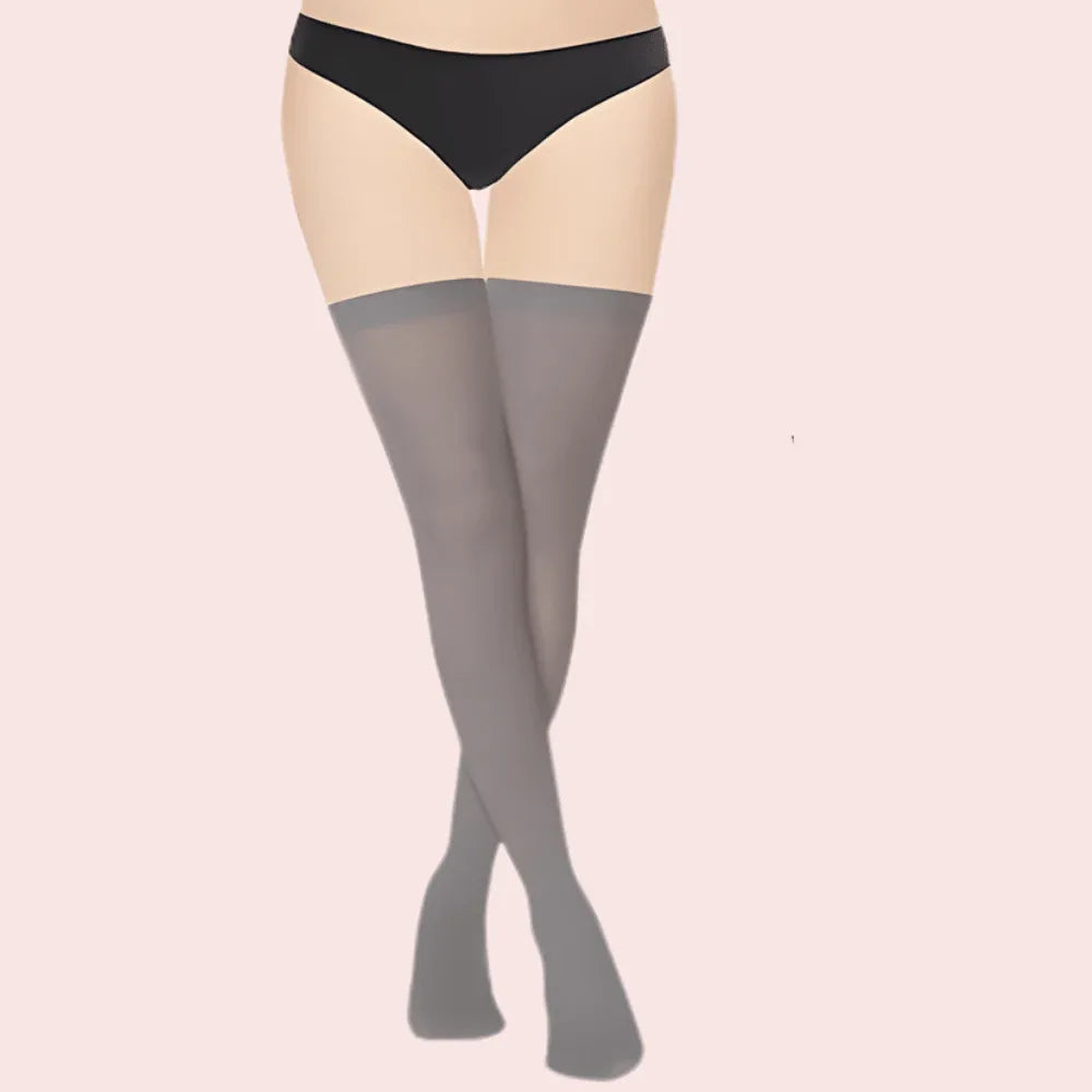 Soft Sheer Thigh-High Stockings – Pack of 2 (Brown & Grey Combo) Veloura Intimate