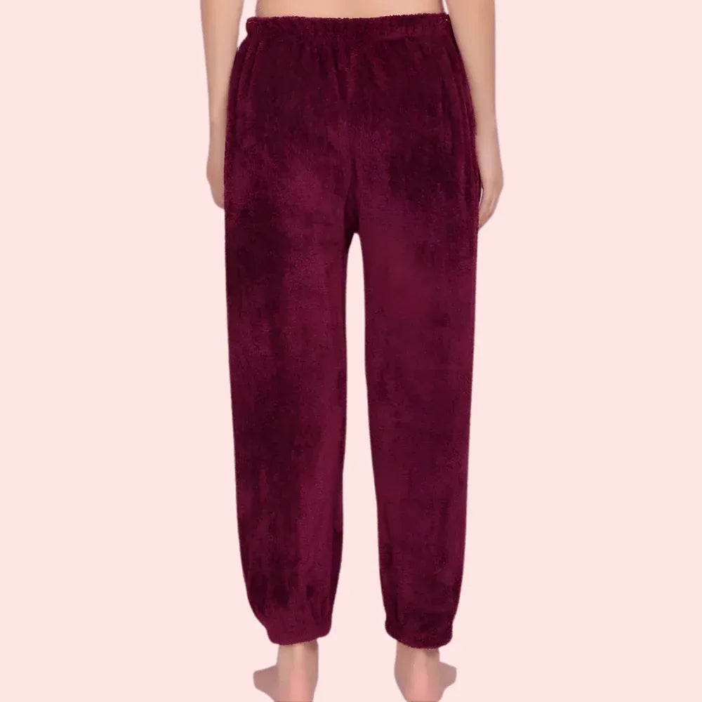 Solid Warm Wool Ladies Pajama (Pack of 2) Veloura Intimate