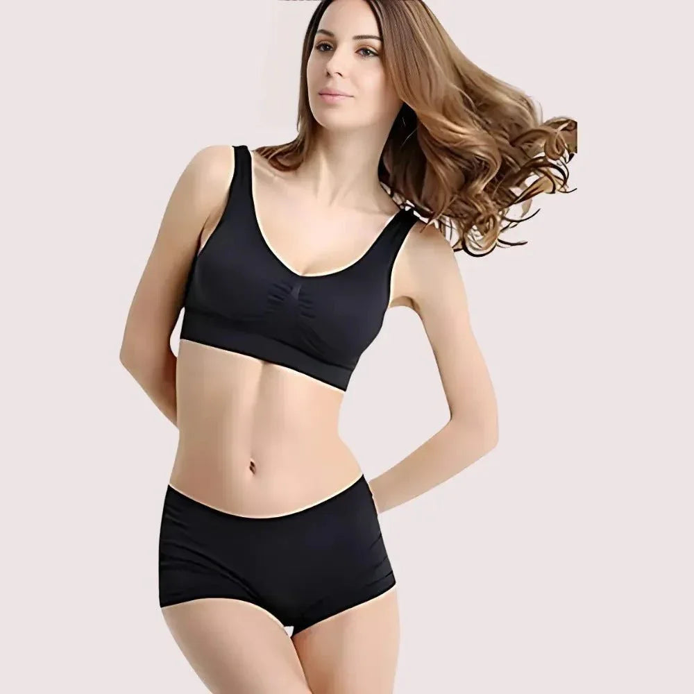 Sports Bra Panty Set for Active Women (2 pack) Veloura Intimate