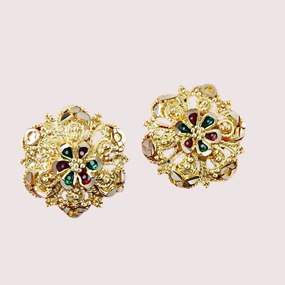 Traditional Gold Finish Earrings Set – Pack of 4 for Women Veloura Intimate