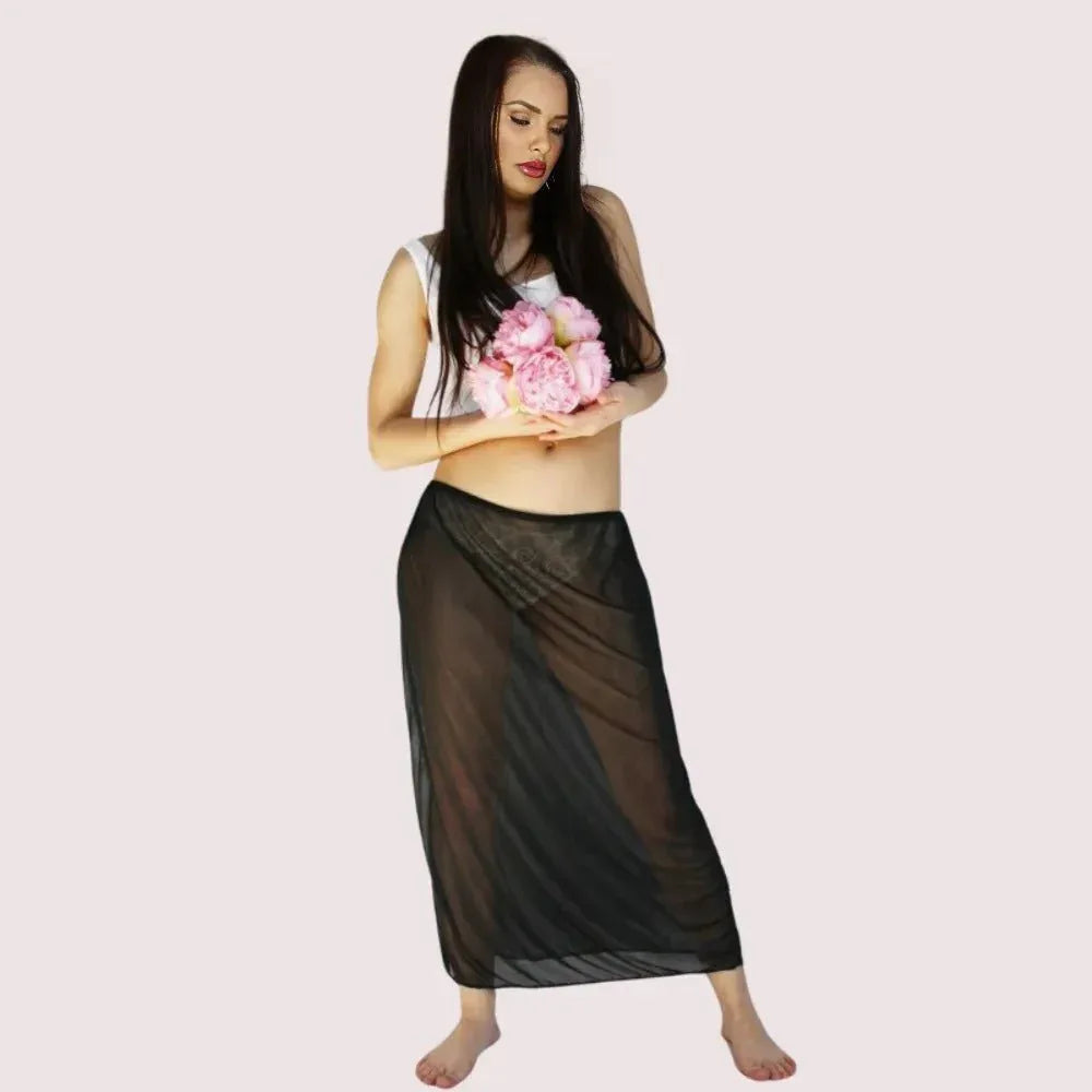 Twilight Elegance Sheer Underskirt – Plus Size Veloura Intimate