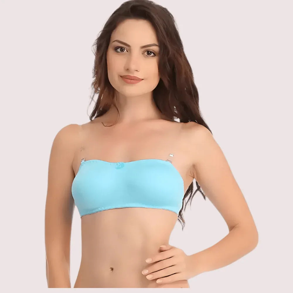 Women's Comfy Wirefree Micro Touch Stretch Tube Bra Veloura Intimate