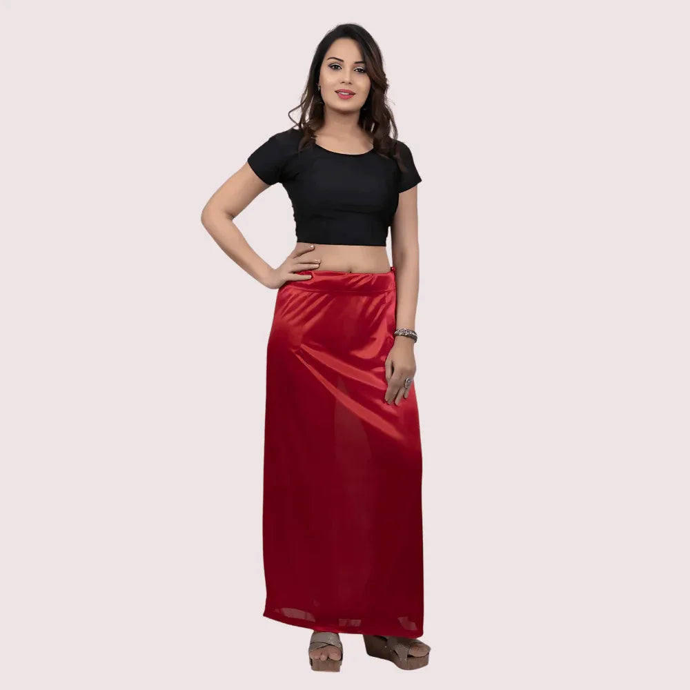 Women's Glimmering silk Stretchable Underskirt for Sarees Veloura Intimate