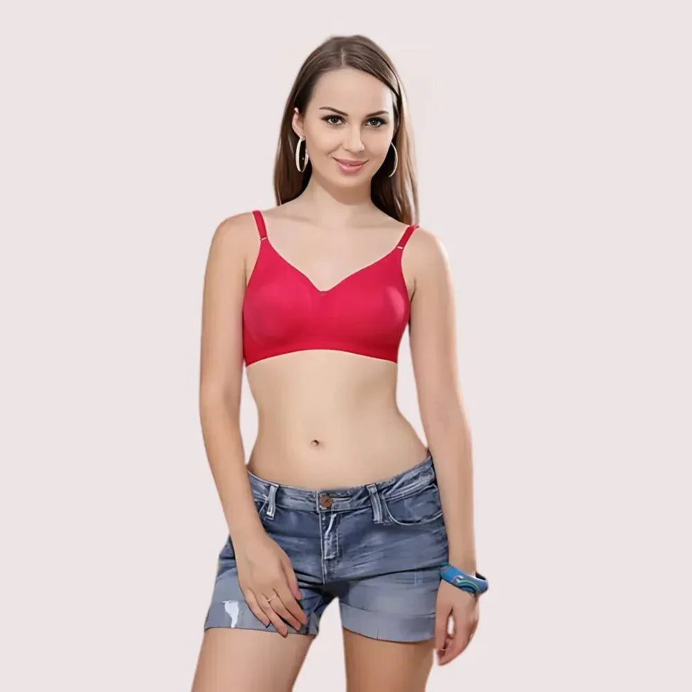 2 Pack Comfy padded non wired t shirt bra Veloura Intimate