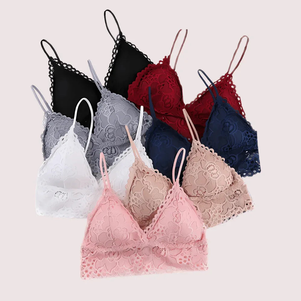 2 pack french fashion padded lace bralette Veloura Intimate