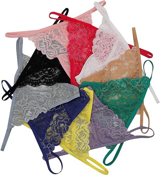 4-Pack Lace G-Strings for Everyday Luxury Veloura Intimate
