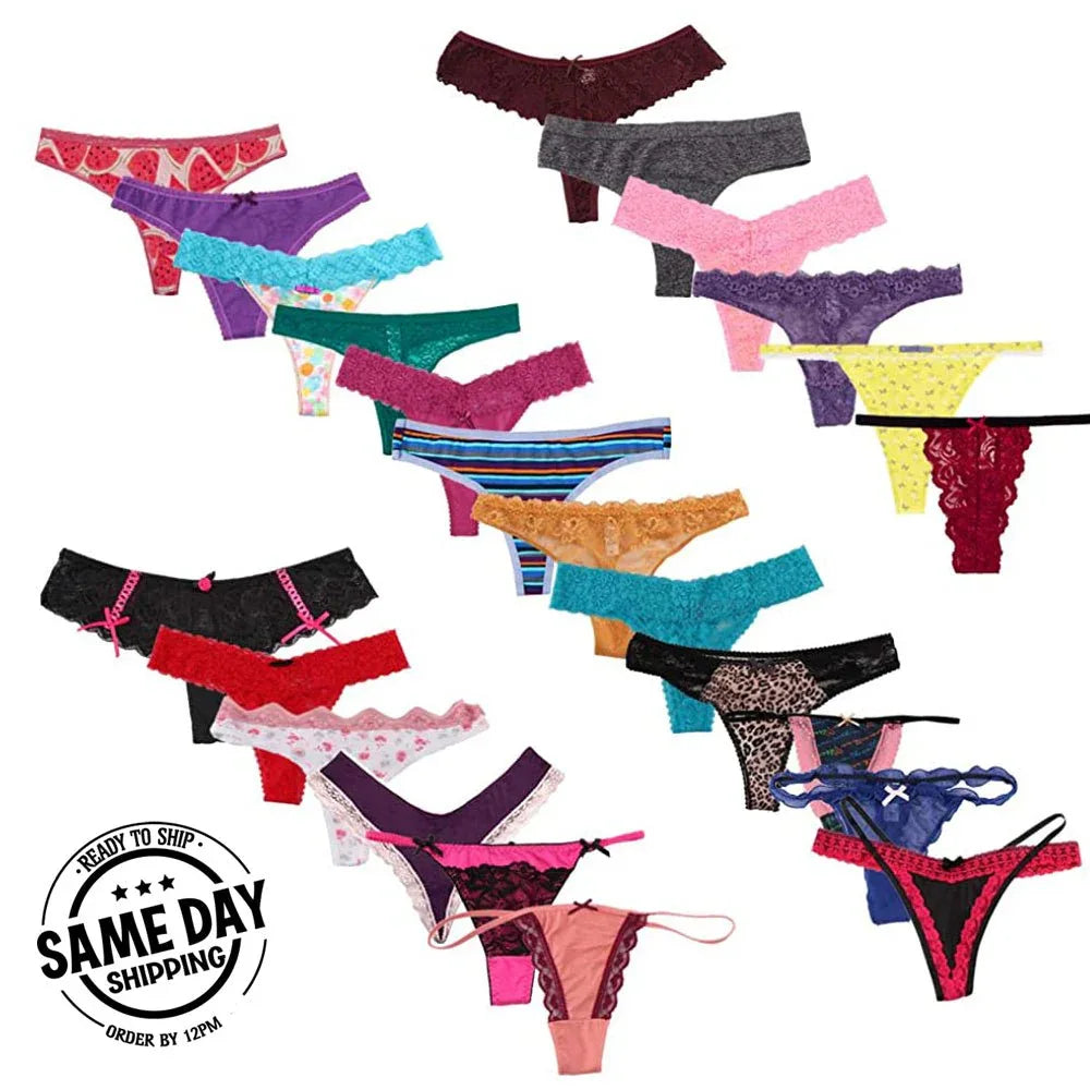 5 pack sexy thong Variety Pack Veloura Intimate