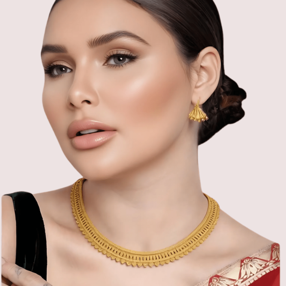 Classic Radiance Gold - Plated Filigree Necklace - Veloura Intimate