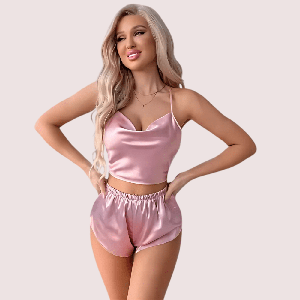 Luxury Silk Camisole & Shorts Set - Veloura Intimate