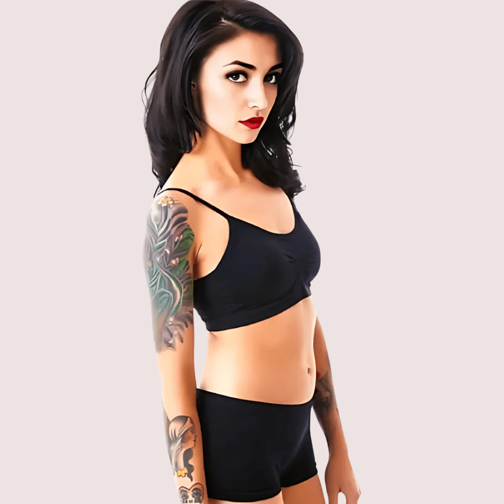 Sporty Spaghetti Strap Sports Bra Matching Boyshort - Veloura Intimate