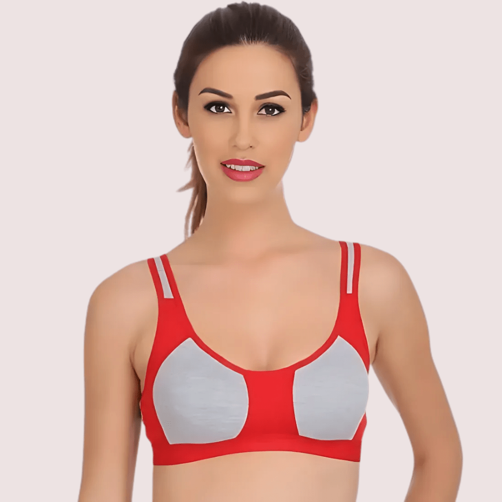 "Medium" Impact sports bra panty set pack of 3 - Veloura Intimate