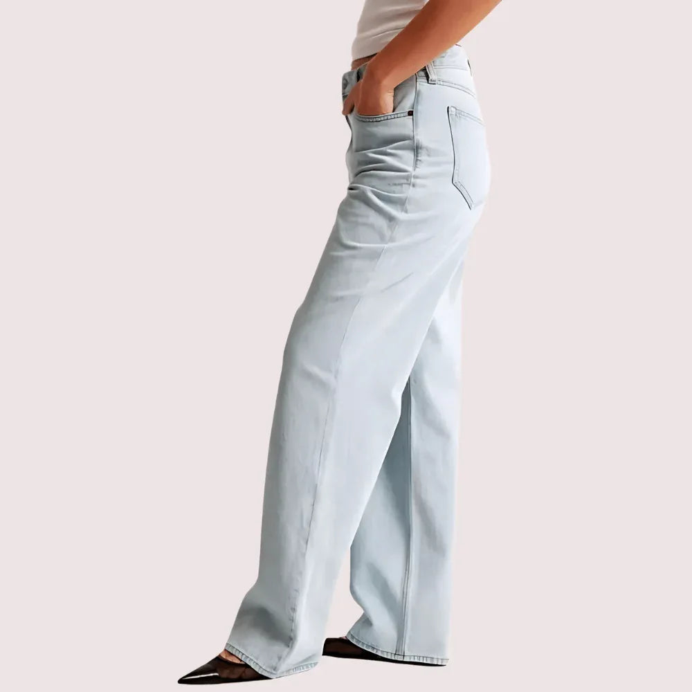 High Rise Loose Fit Denim for Curvy Women - Veloura Intimate