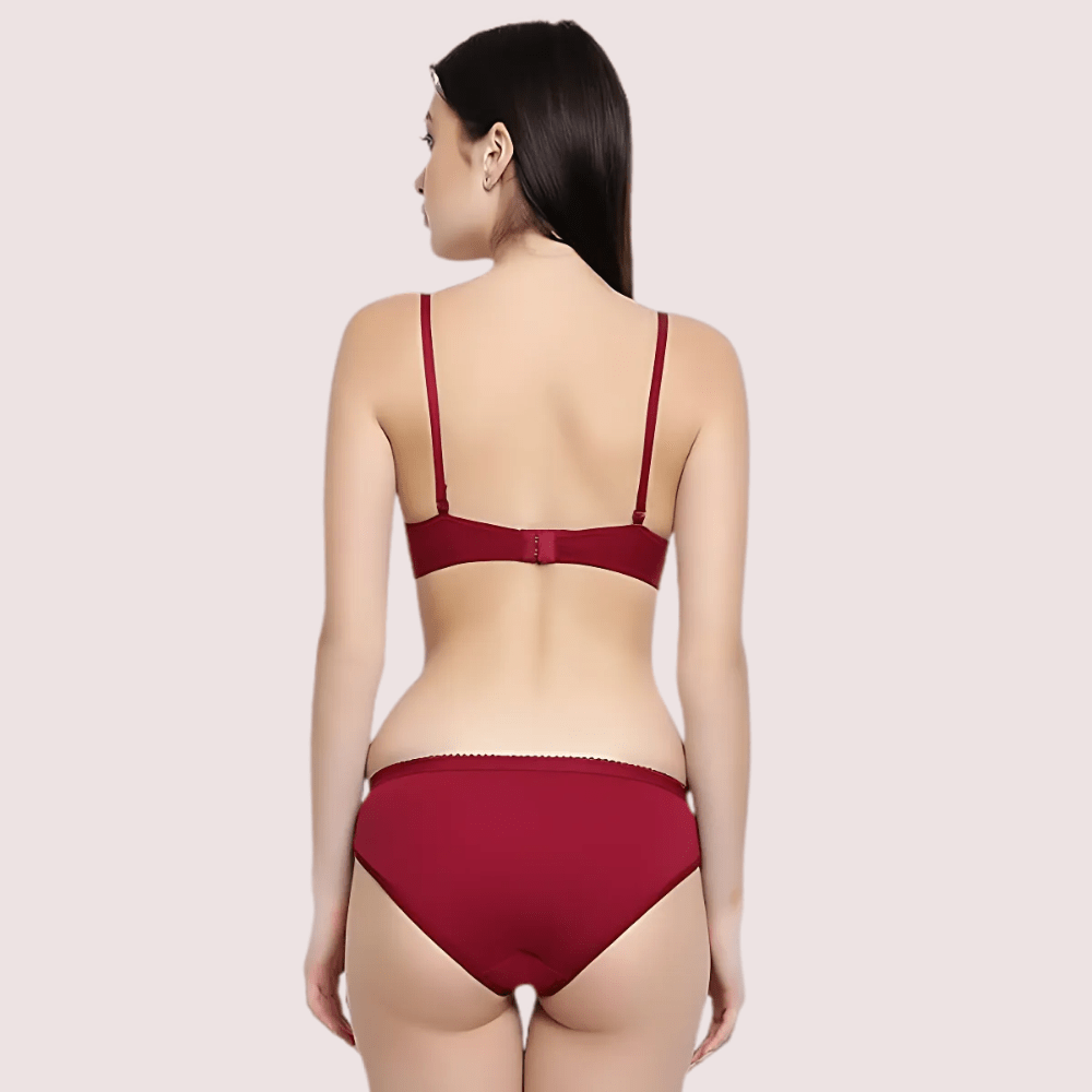 Lightly Padded Bra &amp; Soft Cotton Panty Set (2 pack) - Veloura Intimate