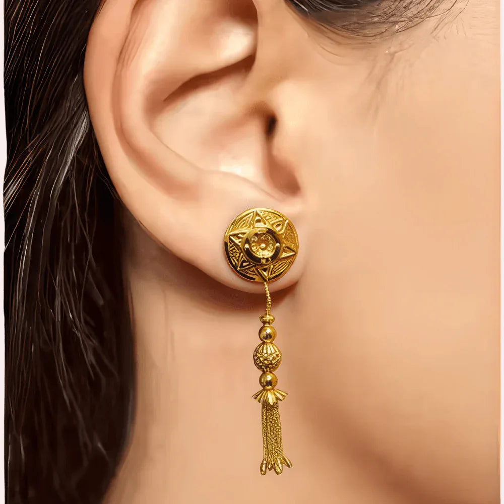Antique Tassel Glory Gold Earrings Veloura Intimate