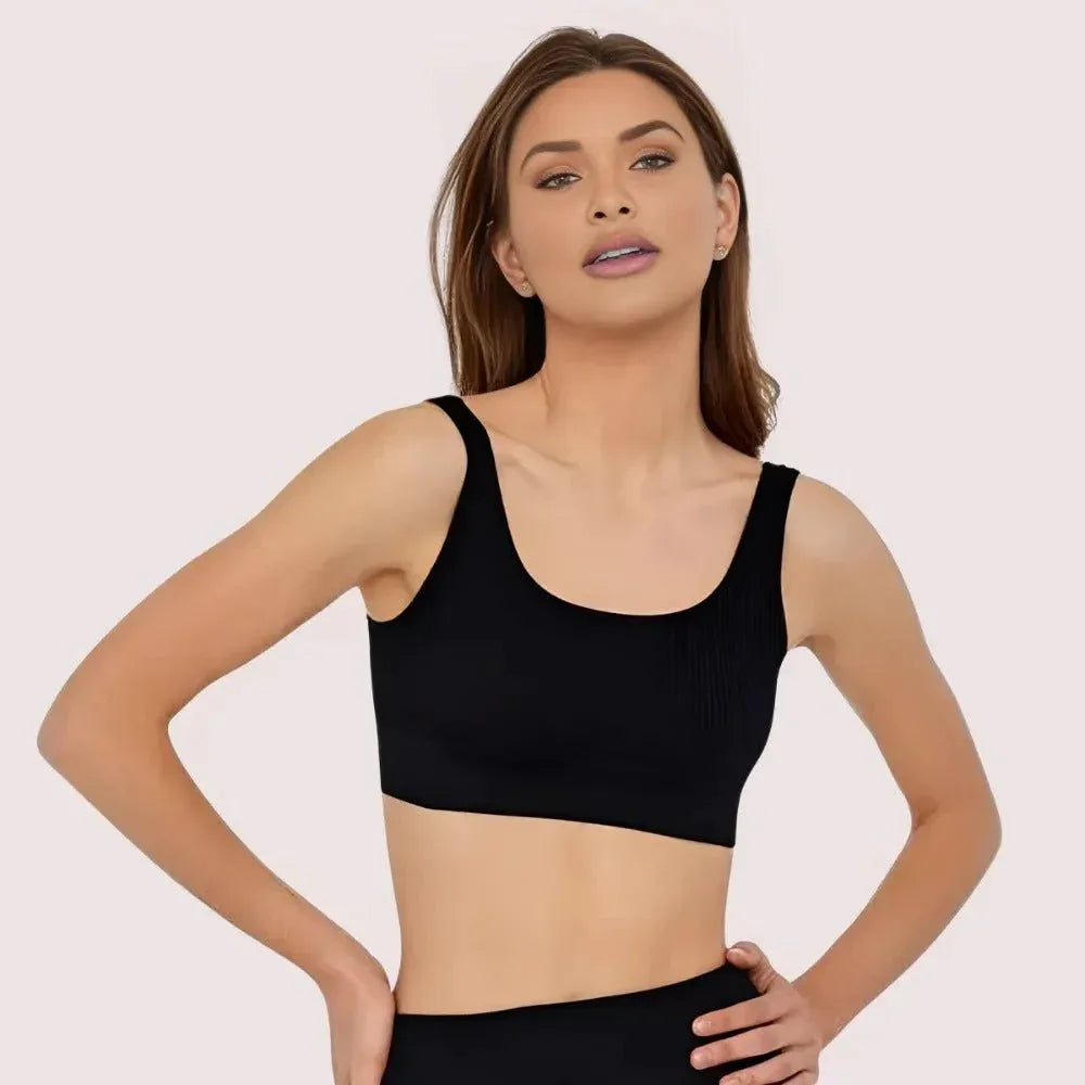 "Black"High Impact Seamless Perfect Fit Sports Bra Veloura Intimate