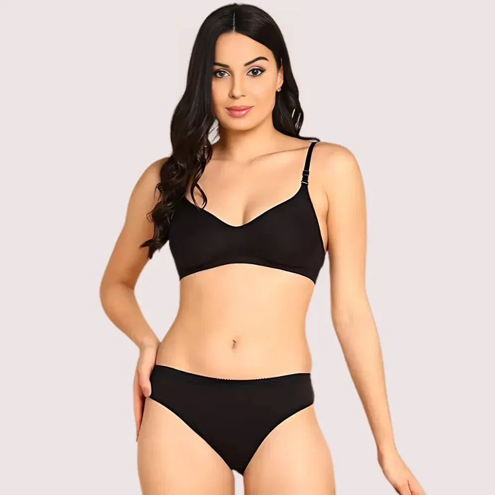 Breathable Cotton Lingerie Set for Her (2 pack) Veloura Intimate