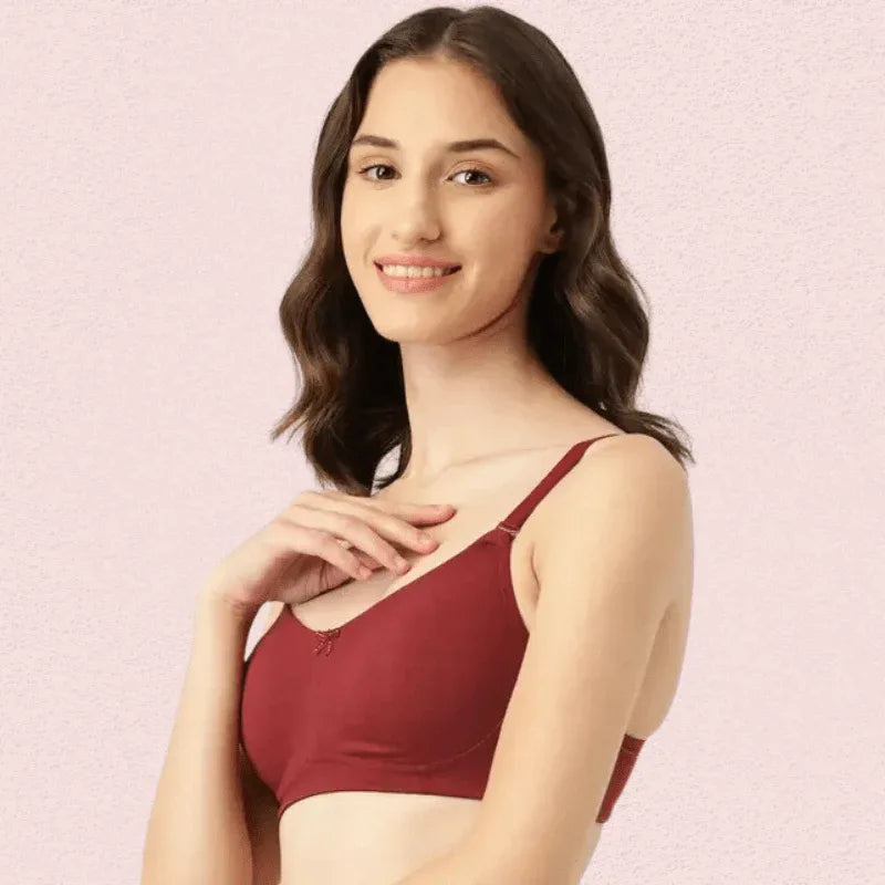 Breathable Cotton Non-Padded Bra – Women’s 2-Pack Veloura Intimate