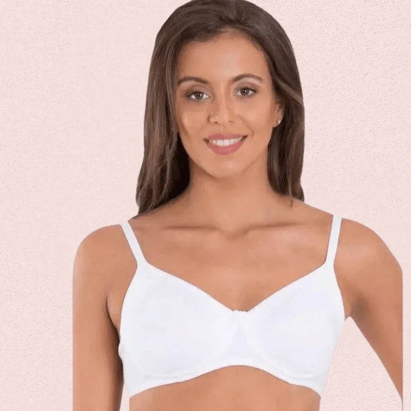 Breathable Cotton Non-Wired Bra (Pack of 2) Veloura Intimate