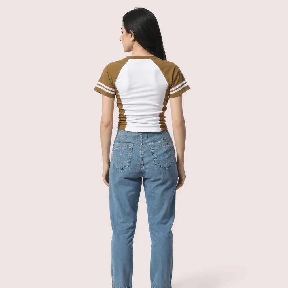 "Brooklyn 76" Varsity Crop Top Veloura Intimate