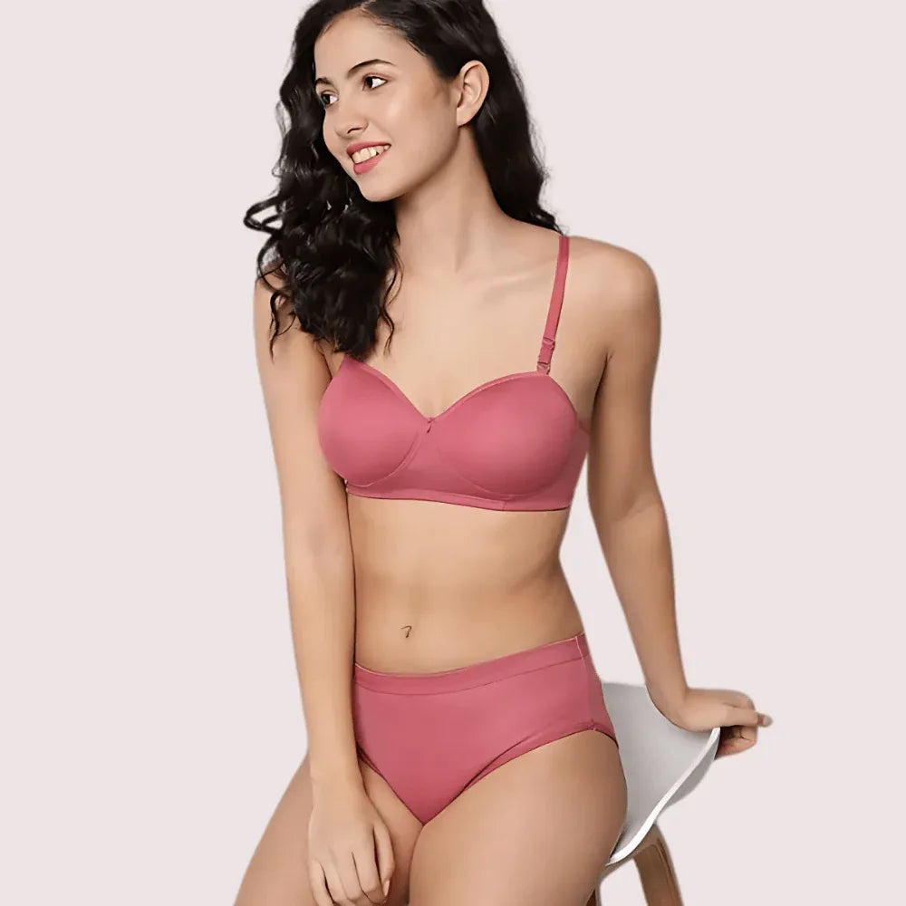 Casual Chic Cotton Bra Panty Set (2 pack) Veloura Intimate