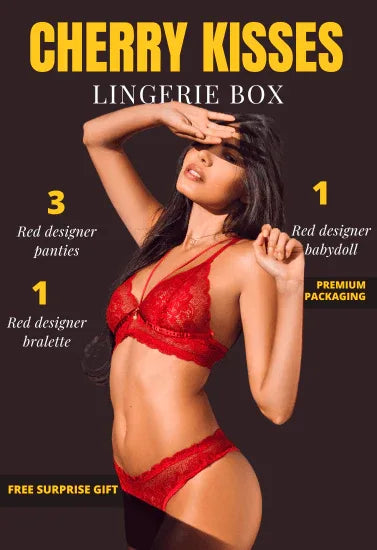 Cherry Kisses Red Lingerie Box Veloura Intimate