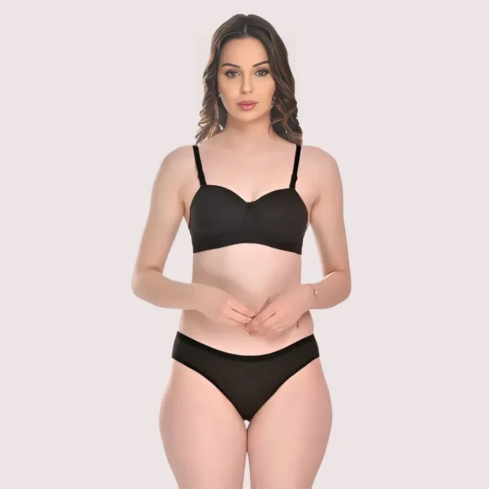 Chic and Comfy Cotton Lingerie Set (2 pack) Veloura Intimate