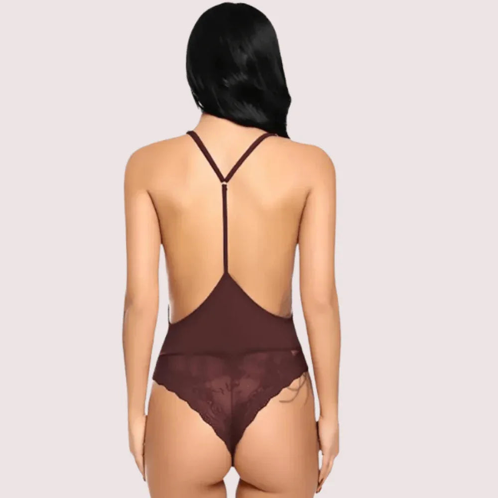 Chic and Comfy Sheer Nightwear Bodysuit Veloura Intimate