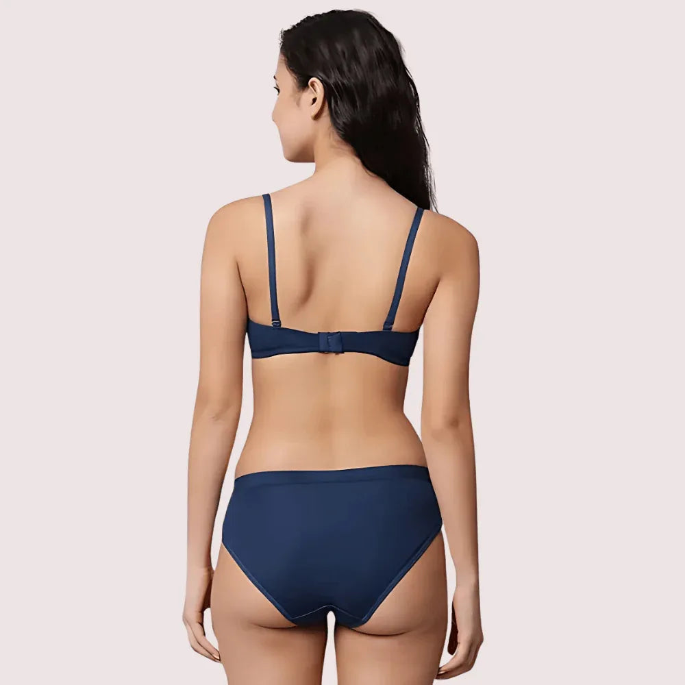 Classic Cotton Sexy Bra &amp; Panty Set (2 pack) Veloura Intimate