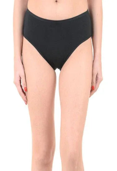 Comfy Snazzy Way Just My Size Women's Plus Size Tagless Black Cotton Panties(Pkt of 2) Veloura Intimate