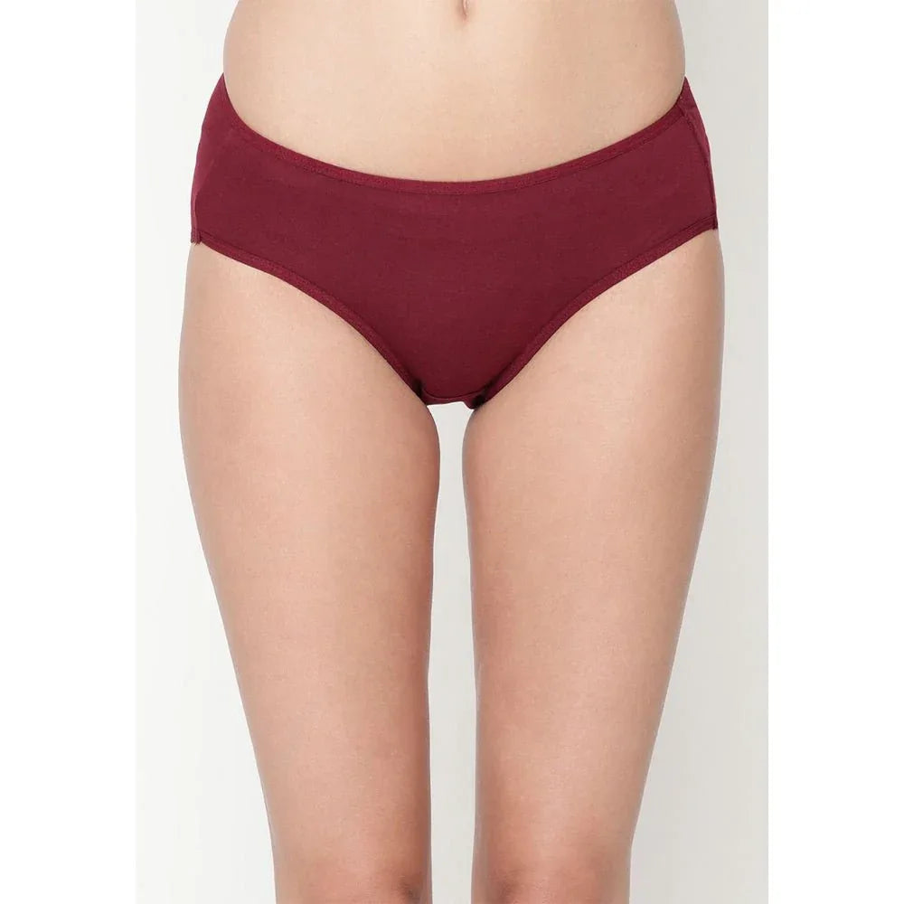 Comfy  Snazzy Way Women's Best Fitting Plus Size Maroon Cotton Panties(Pkt of 2) Veloura Intimate