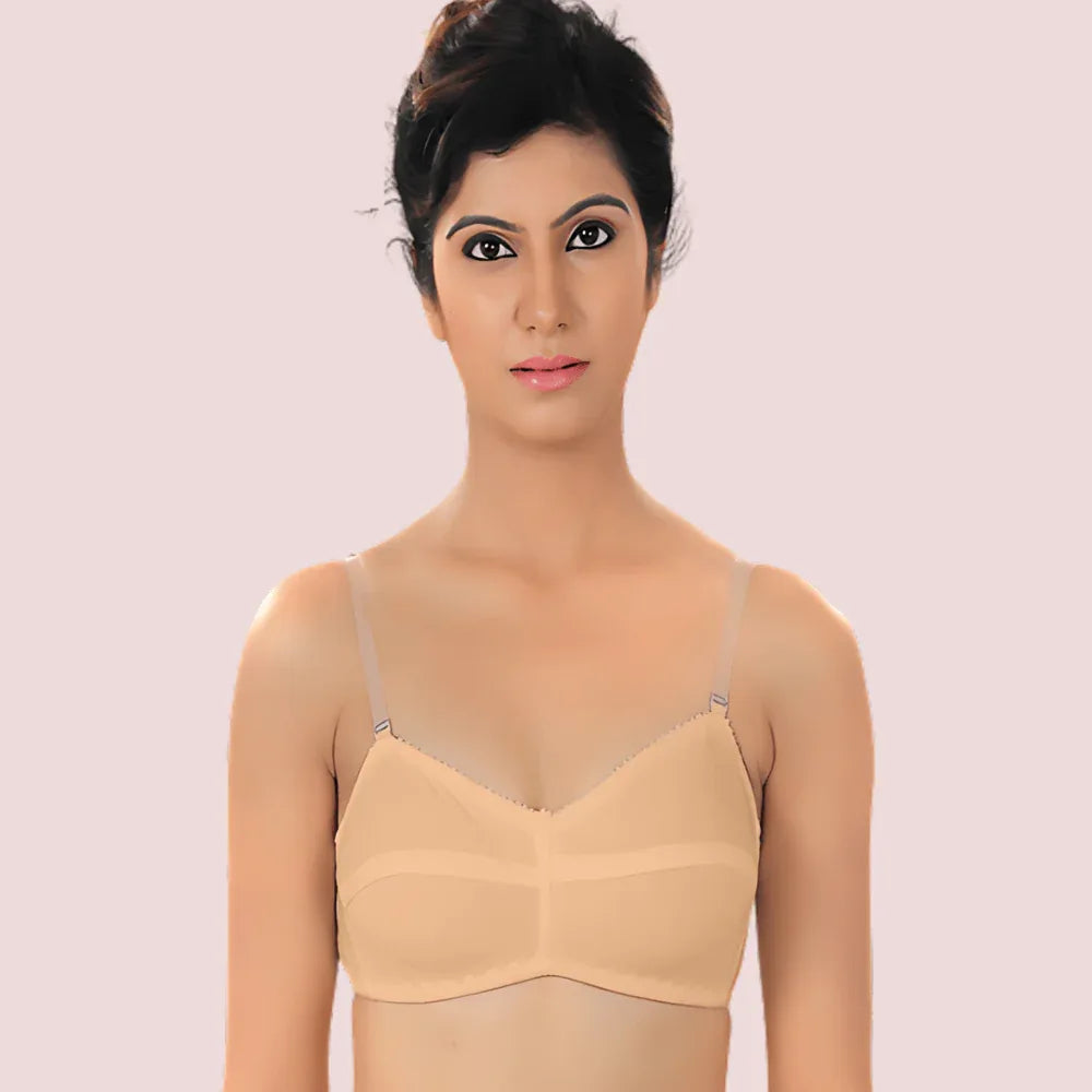 ♥Cool Creamy Transparent Strap Bra(Pk Of 2) Veloura Intimate