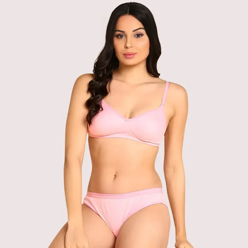 Cozy Cotton Intimates Bra Panty Set (2 pack) Veloura Intimate