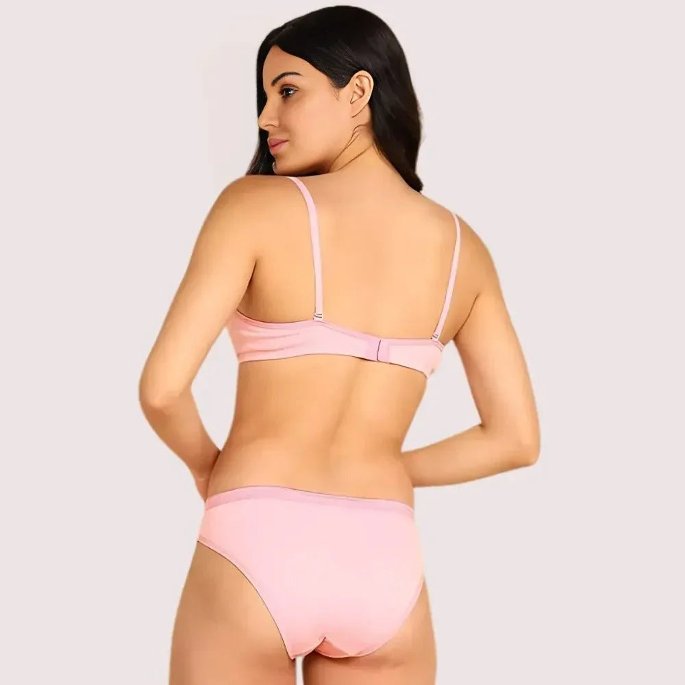 Cozy Cotton Intimates Bra Panty Set (2 pack) Veloura Intimate