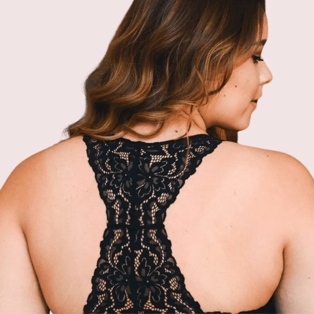 Elegant Lace Racerback Bralette for Plus Size Beauty Veloura Intimate