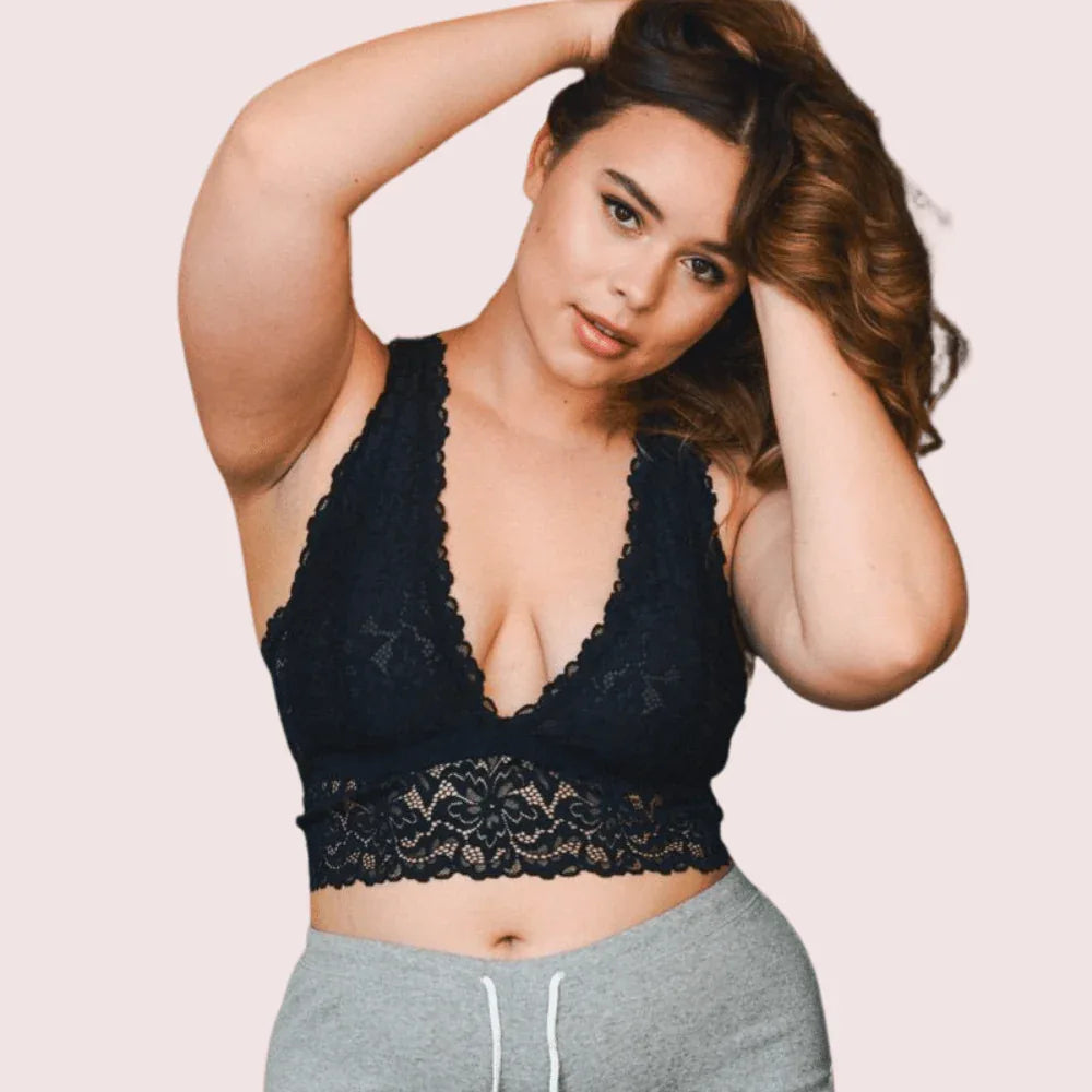 Elegant Lace Racerback Bralette for Plus Size Beauty Veloura Intimate